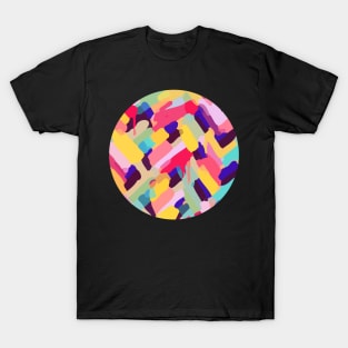 Modern abstract geometric texture digital image T-Shirt